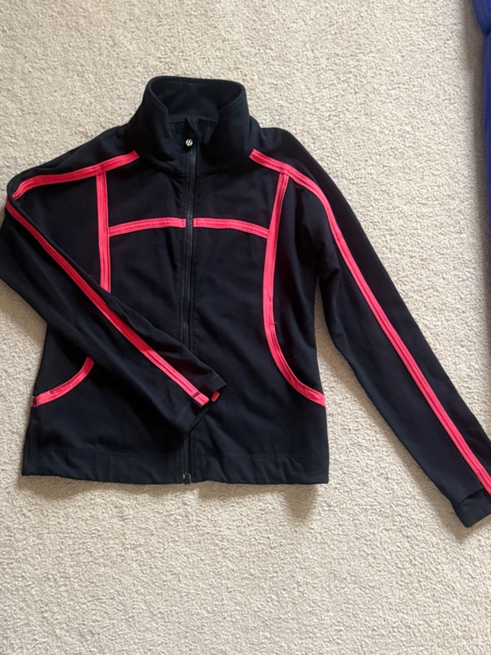 lululemon athletica Mynah zip up Jacket with Pink Trim